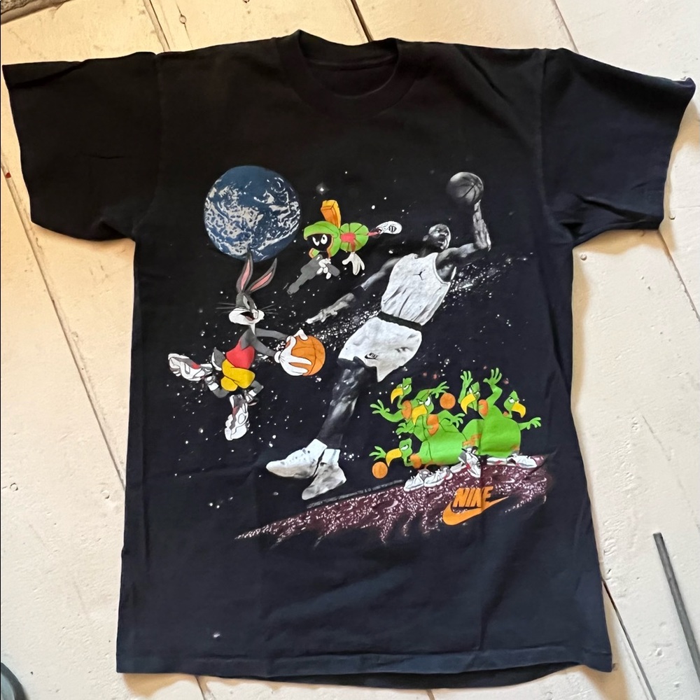 Vintage 90s Nike Air Michael Jordan Space Jam single stitch super rare tee